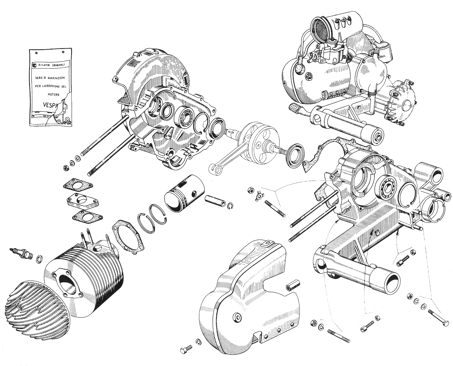 Carter - Cilindro - Vespa 160 GS (VSB1T)