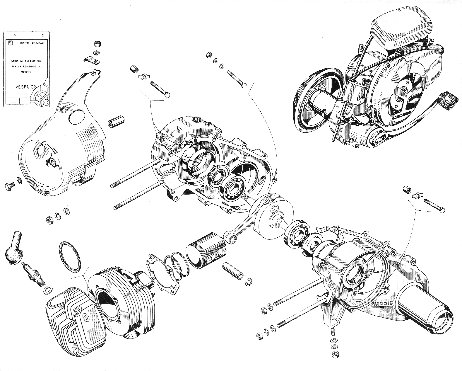 Carter - Cilindro - Vespa 150 GS (VS1T)