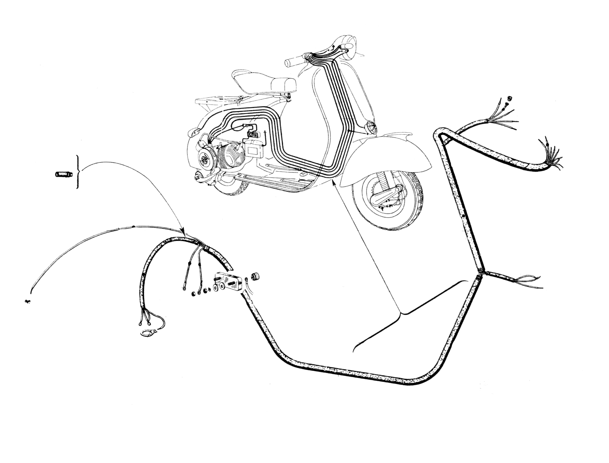 Impianto elettrico - Vespa 150 (VB1T)