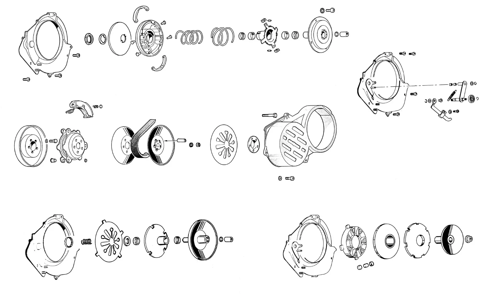 Puleggia motrice - Frizione centrifuga - Vespa PK 50 S Automatica (VA51T)