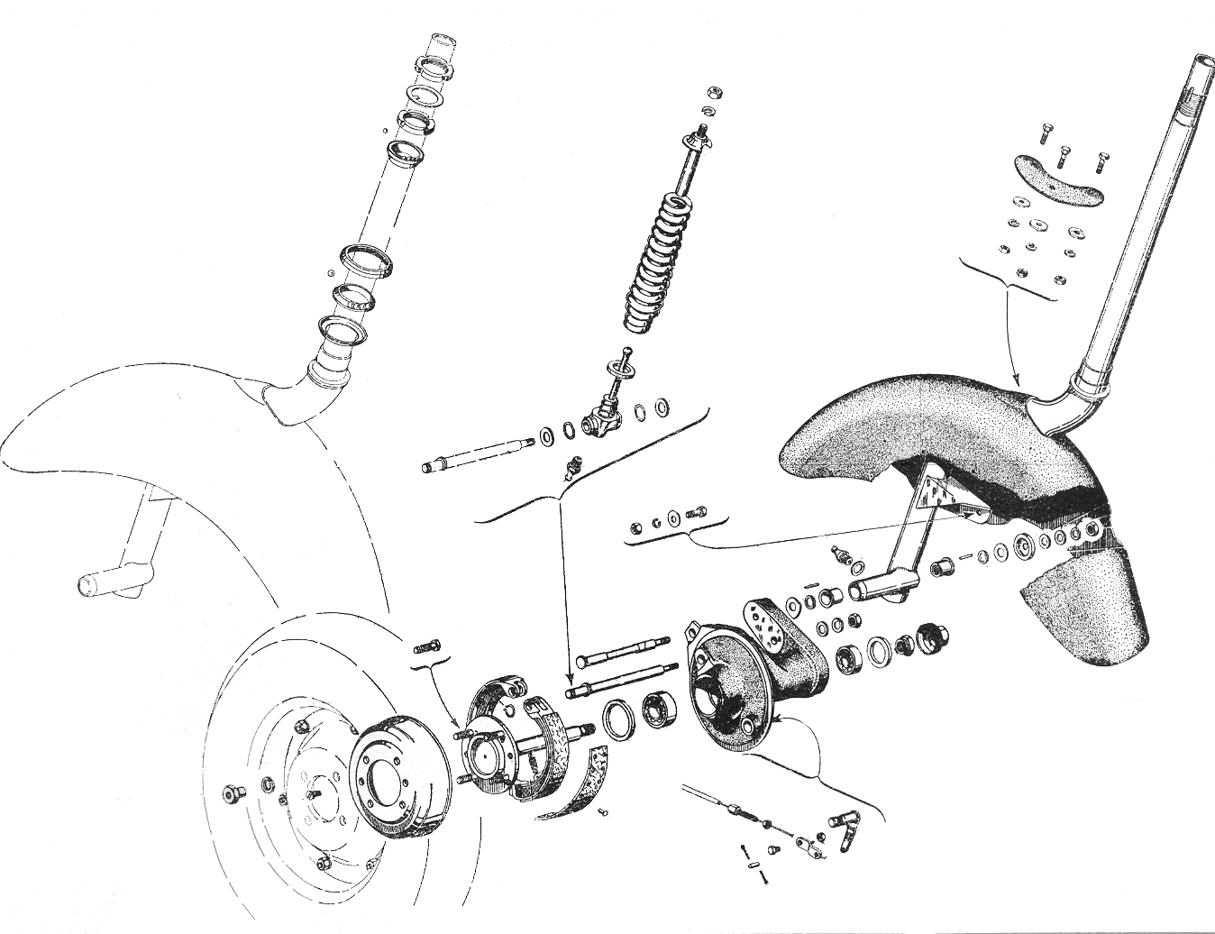 Parafango - Mozzo - Vespa 125 U (VU1T)
