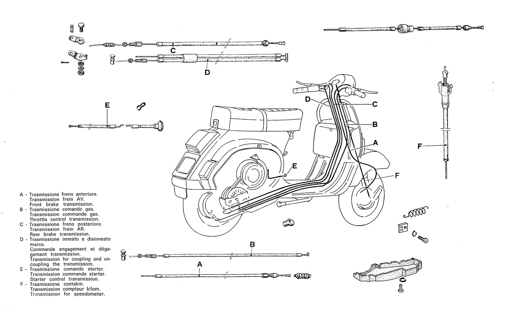 Trasmissioni - Vespa PK 50 S Automatica (VA51T)