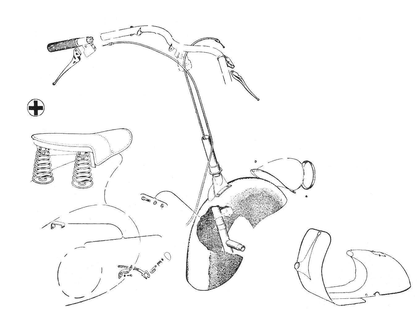 Aggiunte e varianti - Vespa 98 (V98T)